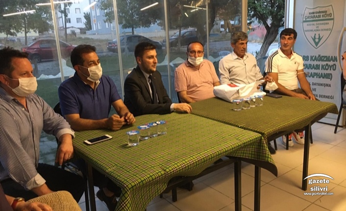 CHP İLÇE BAŞKANLIĞI KARS KAĞIZMAN ÇAYARASI KÖYÜ DERNEĞİ ZİYARETİNDEYDİ