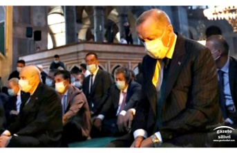 Başkan Yılmaz Ayasofya'da Cumhurbaşkanı ve Devlet Bahçeli ile Namaz Kıldı