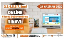 Çizgi Koleji Online Deneme Sınavı Yapıyor