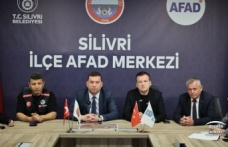 Başkan Balcıoğlu ve Kaymakam Toğan depremin ardından durum değerlendirmesinde bulundu